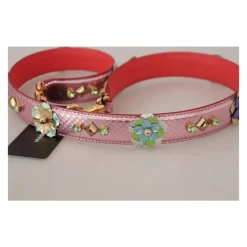 Discount Rosa Læder Studded Skulderrem Dame Tilbehør Til Tasker