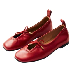Clearance Rosalind Læder Ballet Flats Dame Ballerina Sko