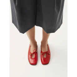 Clearance Rosalind Læder Ballet Flats Dame Ballerina Sko