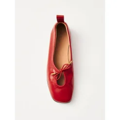 Clearance Rosalind Læder Ballet Flats Dame Ballerina Sko
