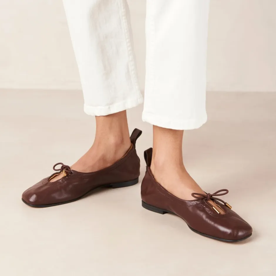 New Rosalind Læder Ballet Flats Dame Ballerina Sko