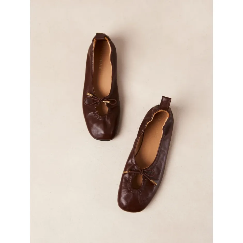New Rosalind Læder Ballet Flats Dame Ballerina Sko
