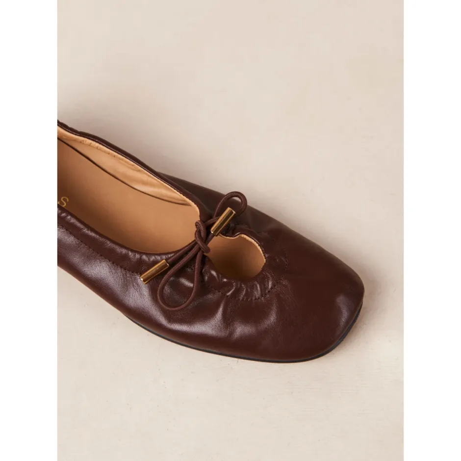 New Rosalind Læder Ballet Flats Dame Ballerina Sko