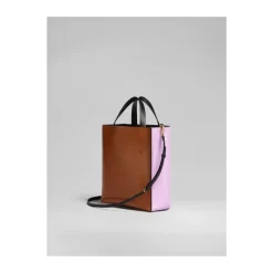 Online Rosa-Marrone Skuldertaske Dame Håndtasker