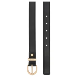 Discount Rounded Buckle Leather Belt Dame Bælter