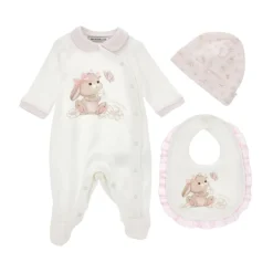 Outlet Rundhalset jumpsuit med kaningrafik Børn Jumpsuits