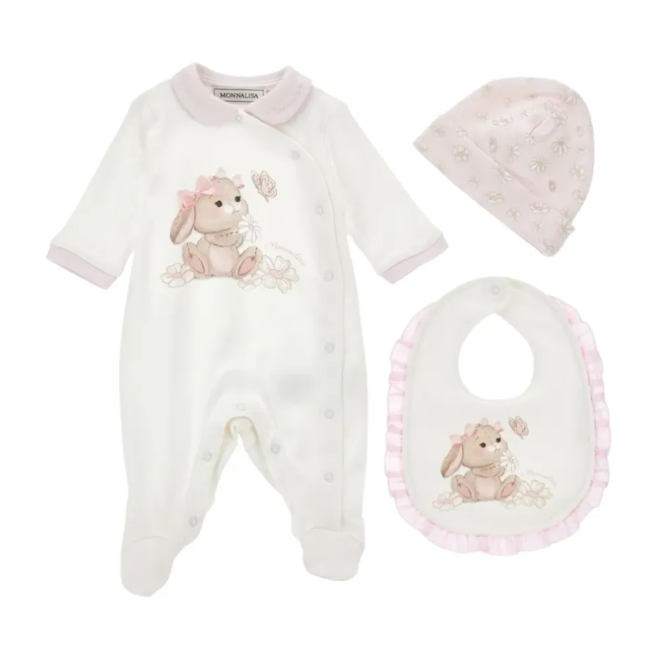 Outlet Rundhalset jumpsuit med kaningrafik Børn Jumpsuits