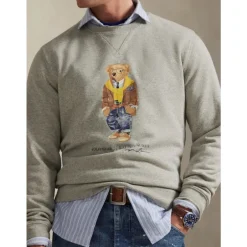 Outlet Rundhalset striktrøje Trøjer|Sweatshirts