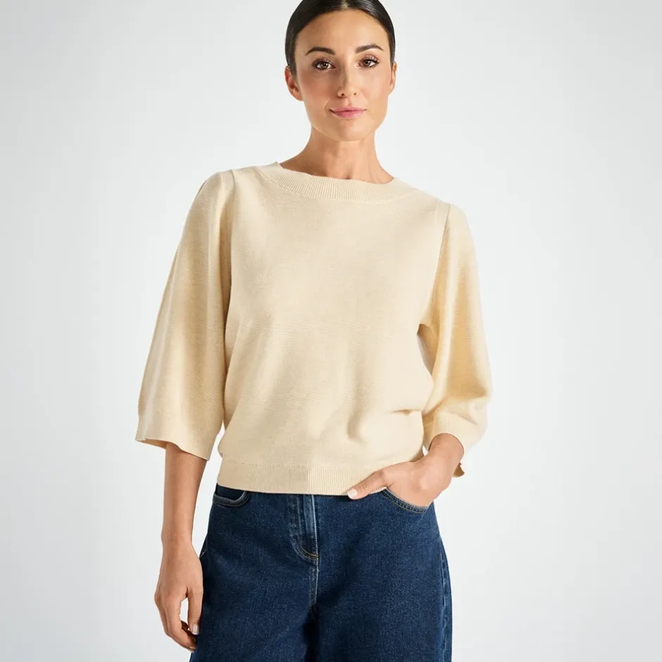 Sale Rundhalset sweater Dame Striktrøjer & Sweatere