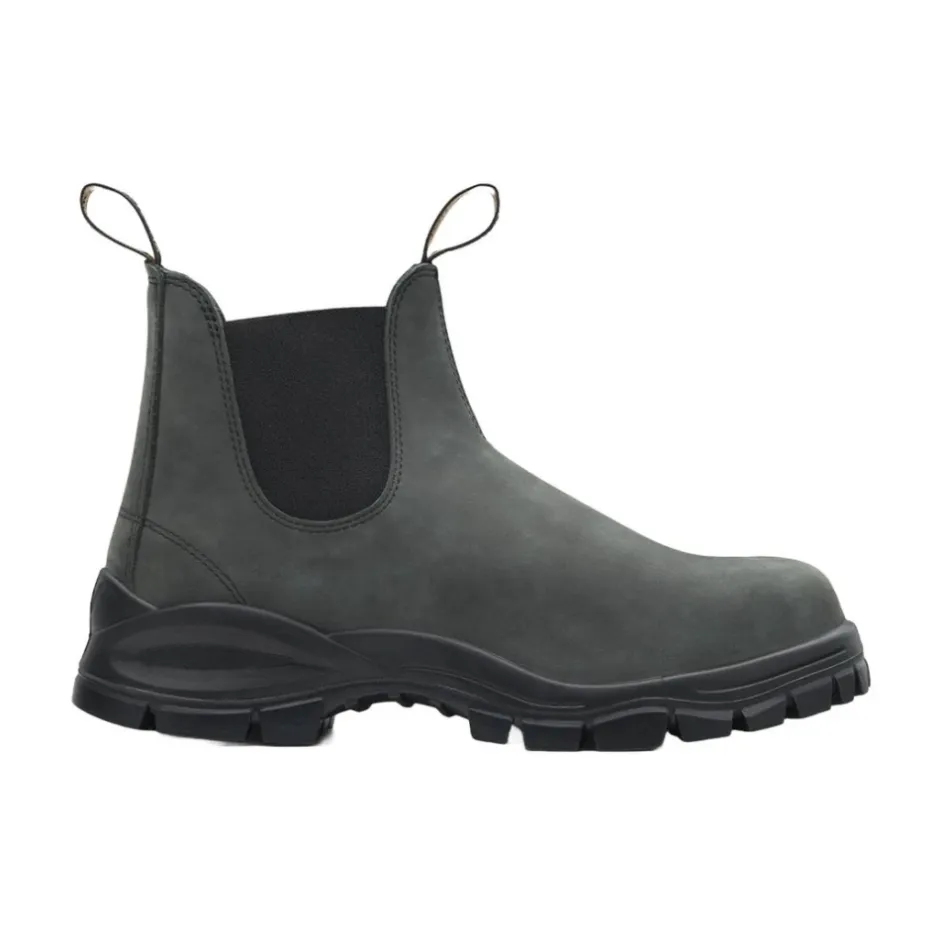 New Rustikke Unisex Læderstøvler Chelsea Boots