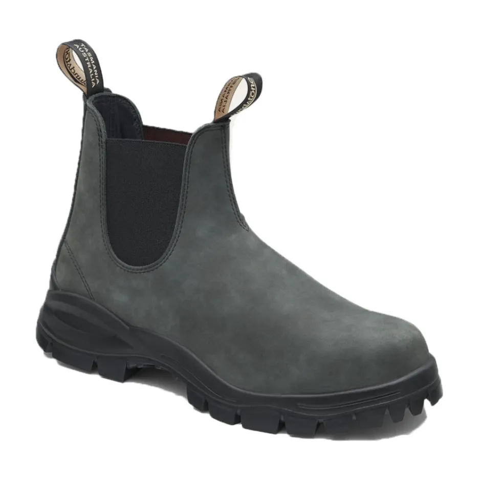 New Rustikke Unisex Læderstøvler Chelsea Boots