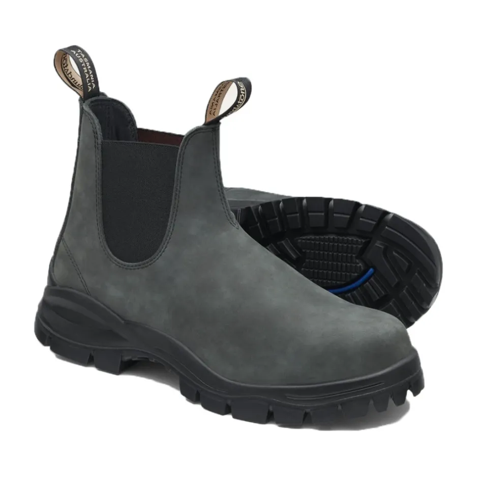 New Rustikke Unisex Læderstøvler Chelsea Boots