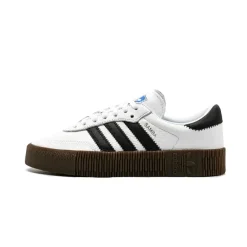 Clearance Sambarose White Black Gum Sneakers Dame Sneakers