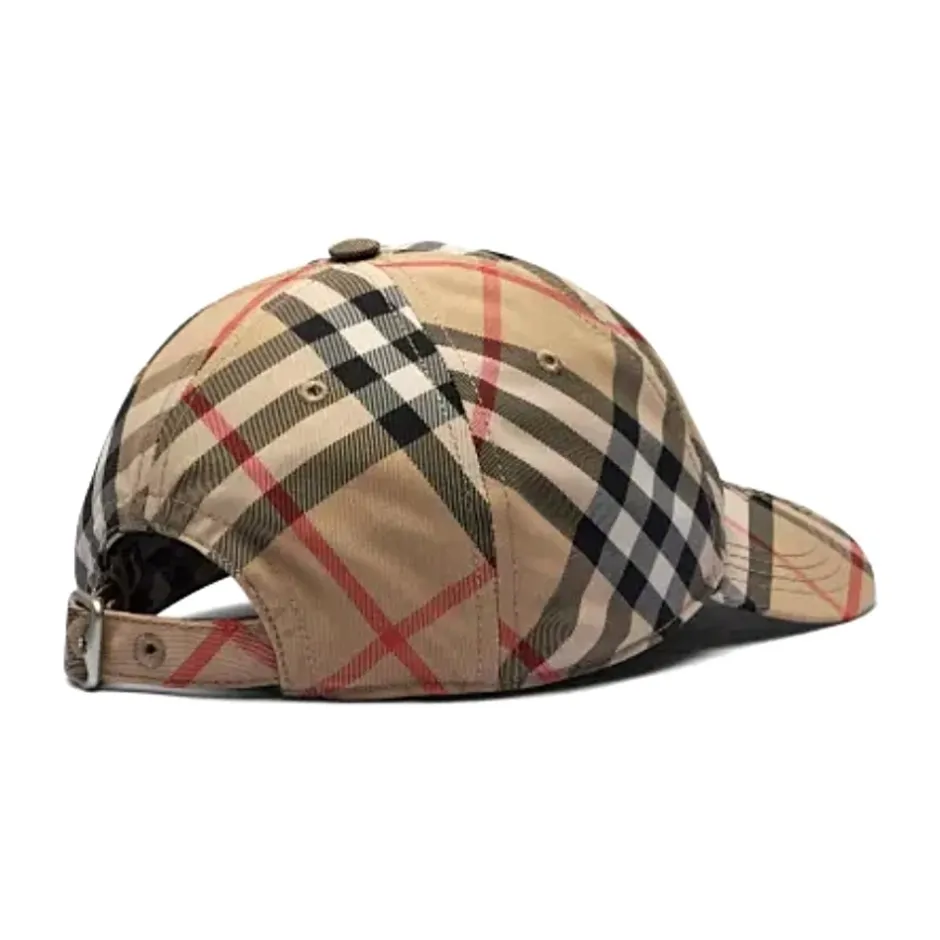 Discount Sand Check Cap til stilfuldt look Huer, Kasketter & Hatte