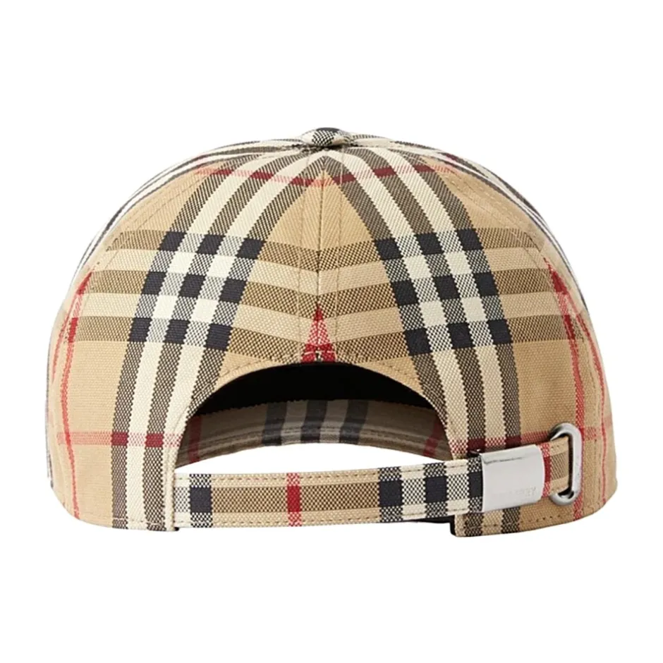 Discount Sand Check Cap til stilfuldt look Huer, Kasketter & Hatte