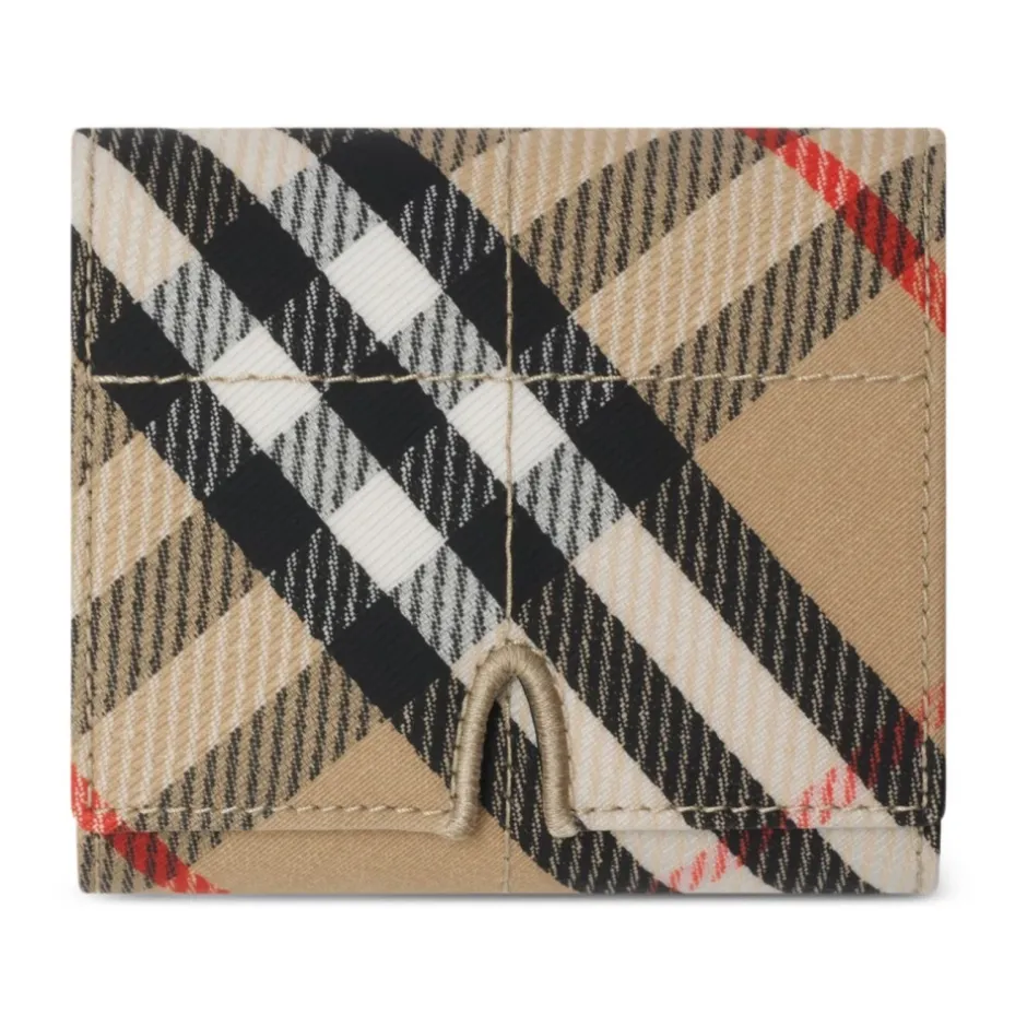 Sand Trifold Wallet Dame Punge & Kortholder