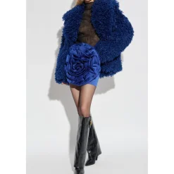 Discount Satin Big Flower Skirt Dame Nederdele