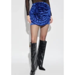 Discount Satin Big Flower Skirt Dame Nederdele