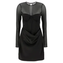 New Satin Corset Mini Dress Dame Kjoler