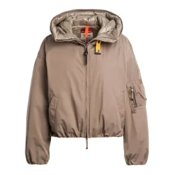 Satin Oversize Bomberjakke med Dun Dame Jakker