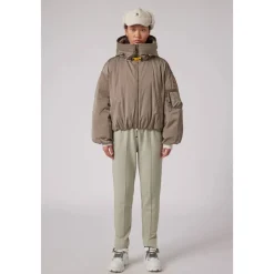 Satin Oversize Bomberjakke med Dun Dame Jakker