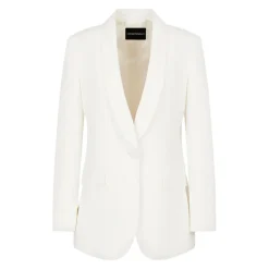 Satin Shawl Krave Knap Jakke Dame Jakker