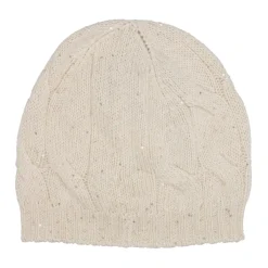 Sequin Cable Beanie Dame Huer & Kasketter