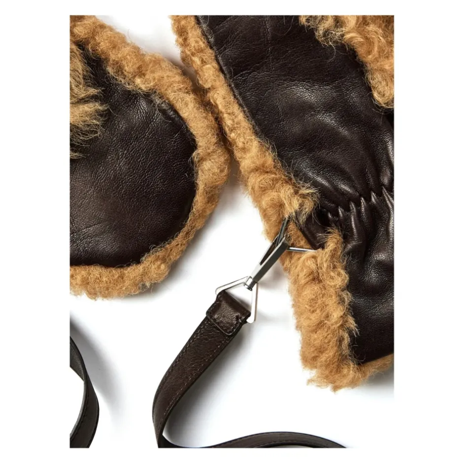 Best Shearling Leather Logo Handsker Handsker