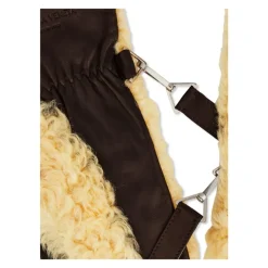 Clearance Shearling Leather Logo Handsker Handsker