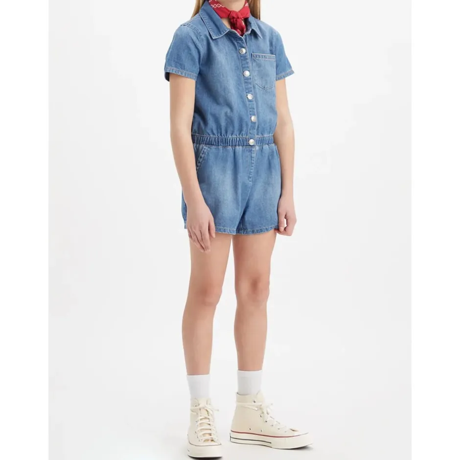 Short Denim Overall Børn Jumpsuits