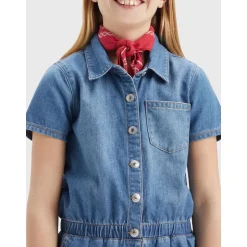 Short Denim Overall Børn Jumpsuits