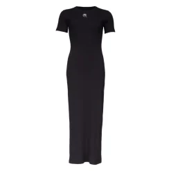 Outlet Short-Sleeve Ribbed-Knit Cotton Tube Dress Dame Kjoler