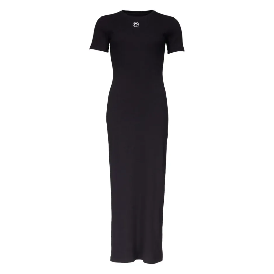 Outlet Short-Sleeve Ribbed-Knit Cotton Tube Dress Dame Kjoler