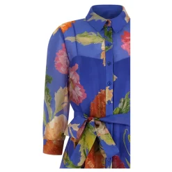 Online Silk Organza Trench Skjortekjole Dame Kjoler
