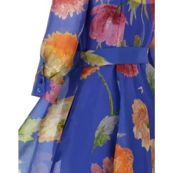 Online Silk Organza Trench Skjortekjole Dame Kjoler