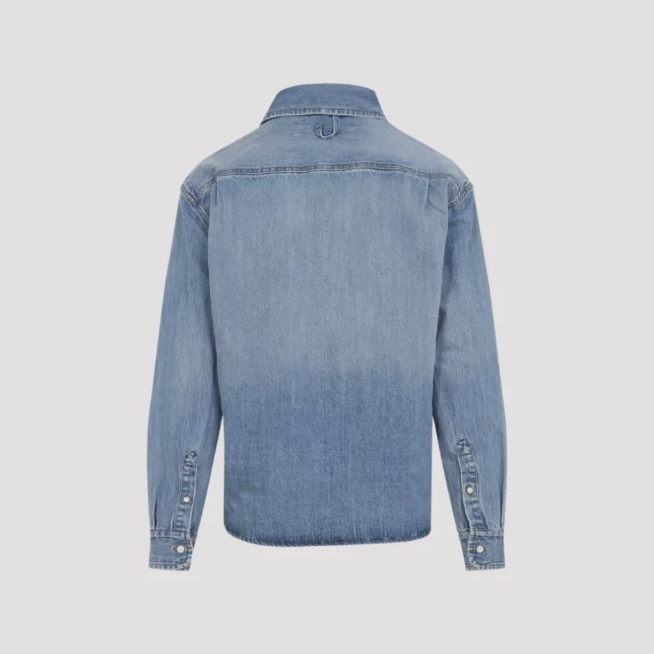 Outlet Simon de-Nîmes Denim Skjorte Skjorter