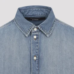 Outlet Simon de-Nîmes Denim Skjorte Skjorter
