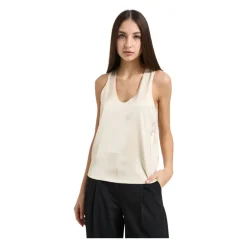 New Skinnende satinbluse Dame Bluser & Skjorter