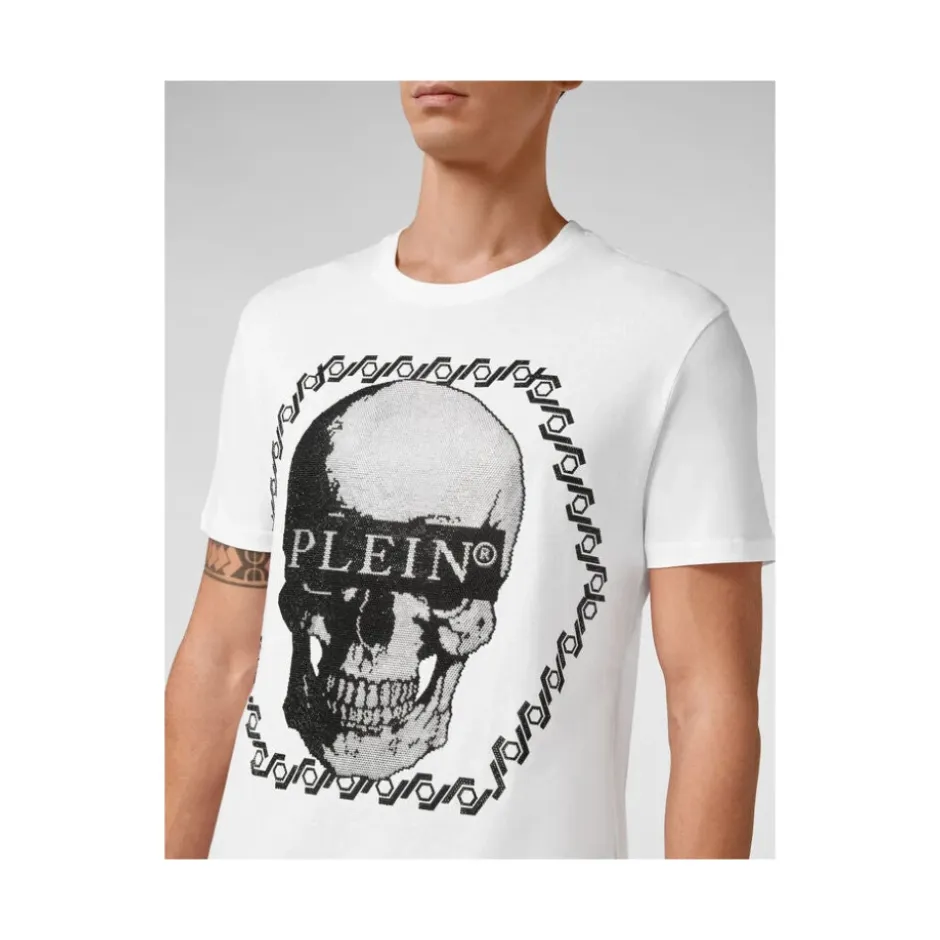 Best Skull Crystal White T-shirt T-Shirts