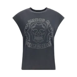 Outlet Skull Strass T-Shirt Dame T-Shirts