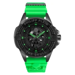 Hot Skull Watch med grøn rem Ure