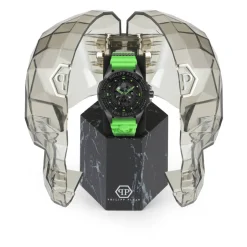 Hot Skull Watch med grøn rem Ure