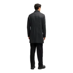 Online Slim Fit Frakke med Aftagelig Lynlås Frakker