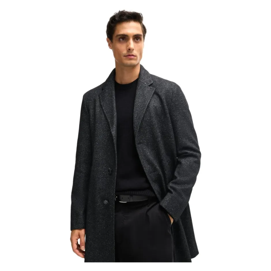 Online Slim Fit Frakke med Aftagelig Lynlås Frakker