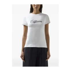 Clearance Slim Fit Rundhalset Kortærmet T-shirt Dame T-Shirts