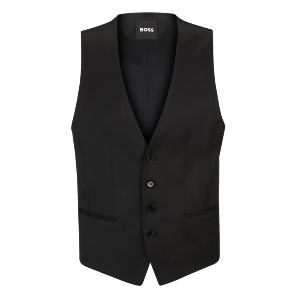 Clearance Slim Fit Uld Gilet Jakkesæt
