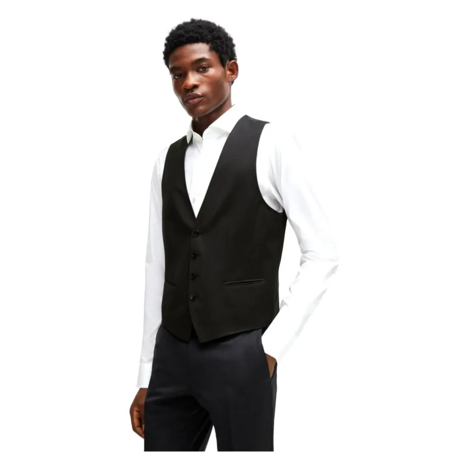 Clearance Slim Fit Uld Gilet Jakkesæt