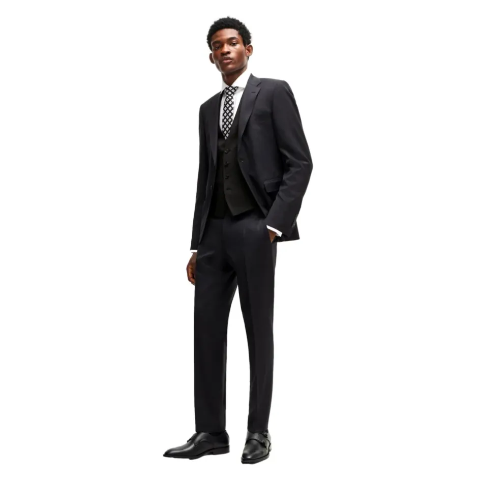 Clearance Slim Fit Uld Gilet Jakkesæt