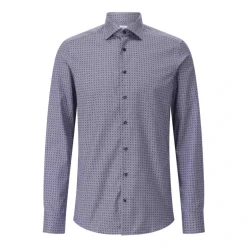 Outlet Slim-Fit Twill Skjorte med Mønster Skjorter