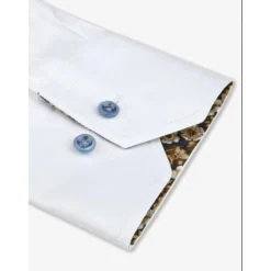 Discount Slimline skjorte med kontrastmanchetter Skjorter